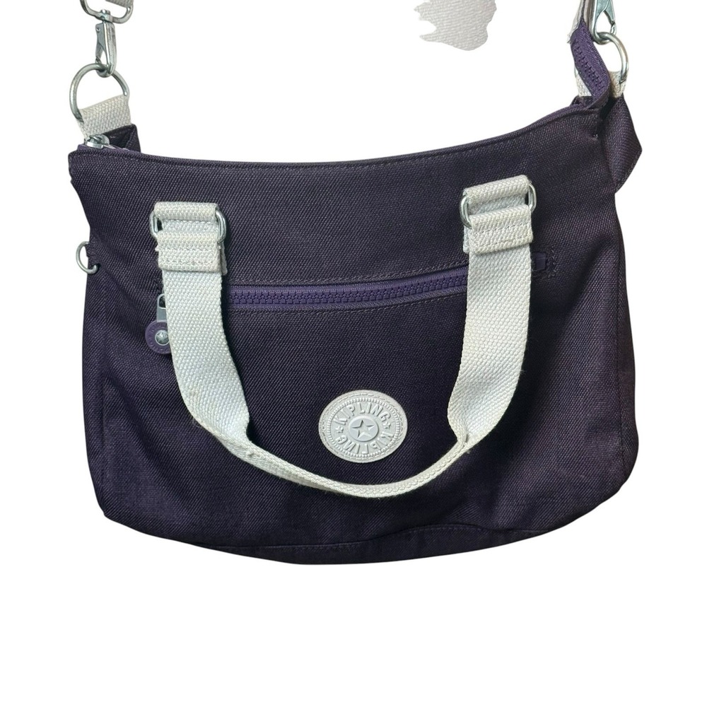 Kipling Amiel Handbag Crossbody Purse Dark Plum Purple Casual Everyday